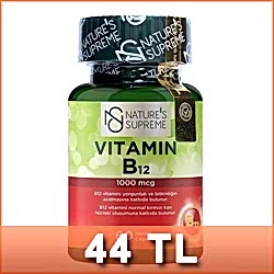 Nature's Supreme Vitamin B12 1000 Mcg 60 Kapsül